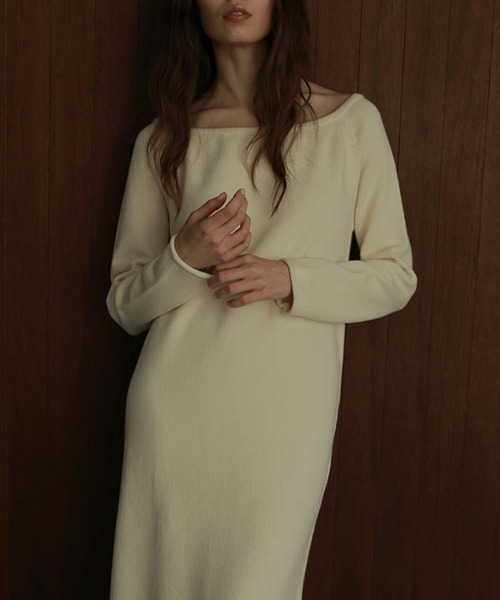 「ETRE TOKYO」 ニットワンピース FREE ブラック レディース_画像6