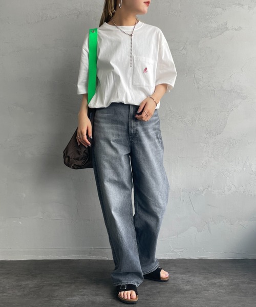 「Gramicci」 半袖Tシャツ L ホワイト レディース