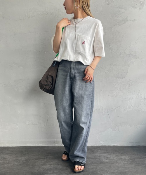 「Gramicci」 半袖Tシャツ L ホワイト レディース