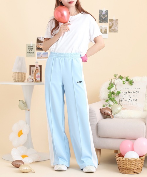 NERDY スウェットパンツ ジャージ カラーブロックトラックパンツ