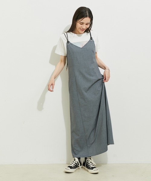 「LE CERCLE par rope'」 キャミソールワンピース FREE ブラック レディース_画像5