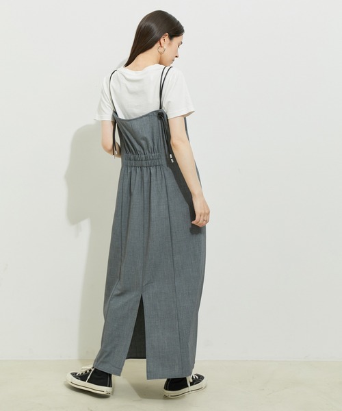 「LE CERCLE par rope'」 キャミソールワンピース FREE ブラック レディース_画像7