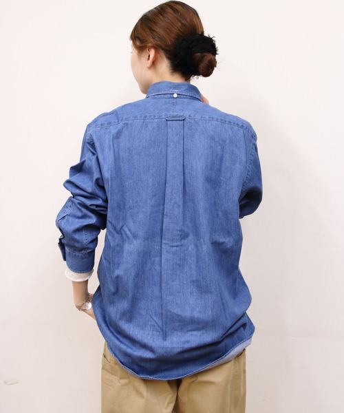 美品♪ ジムフレックス Gymphlex レギュラーカラーワイドシャツ 紺 GYMPHLEX ジムフレックス レギュラーカラー ワイドシャツ 長袖｜BORN