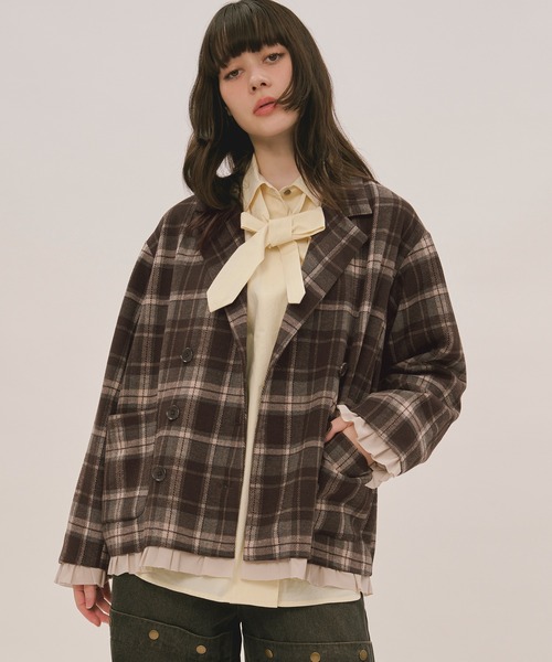 loin nuit ジャケット テーラードジャケット frill layered