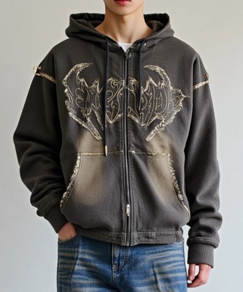 美品Diesel デニム風フード付きパーカー2024AW 美品Diesel デニム風フード付きパーカー2024AW - メルカリ