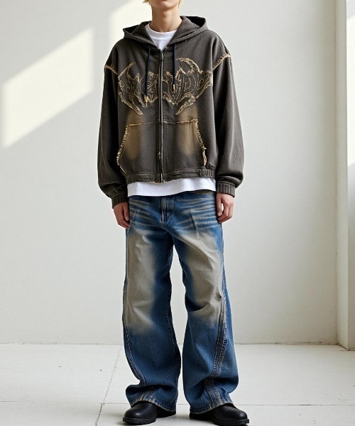 A'gem 9（エージェムナイン） パーカー A'GEM/9 × .kom 「FREE DEE