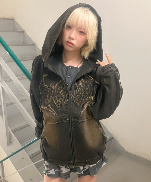 A'gem 9（エージェムナイン） パーカー A'GEM/9 × .kom 「FREE DEE