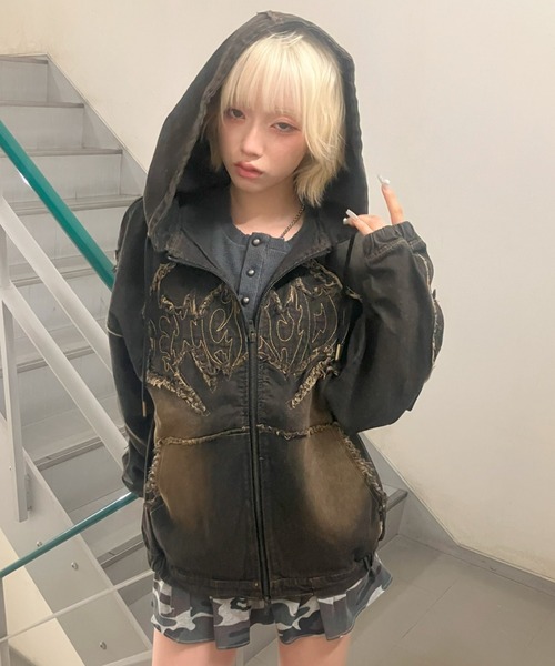 A'gem 9（エージェムナイン） パーカー A'GEM/9 × .kom 「FREE DEE