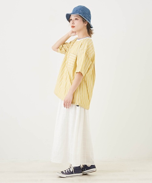「CUBE SUGAR」 半袖ブラウス M ラベンダー レディース_画像3