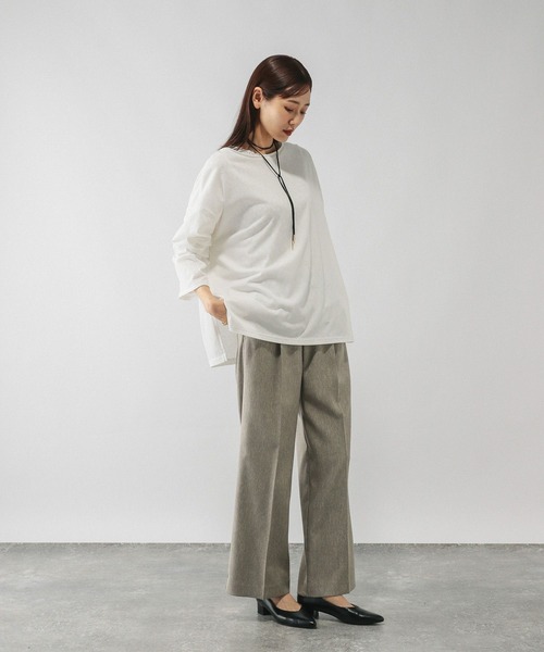 tシャツ スラブボートネックルーズTシャツ/589058 レディース | GLOBAL WORK | 13