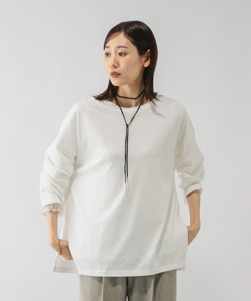 tシャツ スラブボートネックルーズTシャツ/589058 レディース | GLOBAL WORK | 14