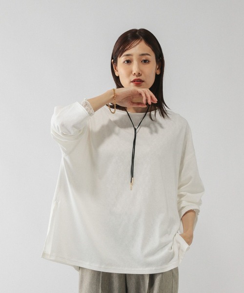 tシャツ スラブボートネックルーズTシャツ/589058 レディース | GLOBAL WORK | 16