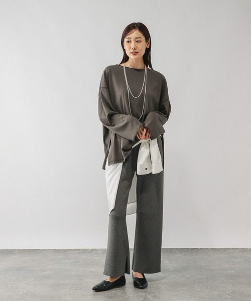 tシャツ スラブボートネックルーズTシャツ/589058 レディース | GLOBAL WORK | 17