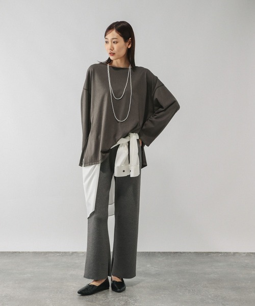 tシャツ スラブボートネックルーズTシャツ/589058 レディース | GLOBAL WORK | 18