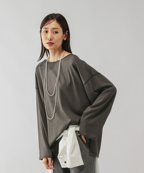 tシャツ スラブボートネックルーズTシャツ/589058 レディース | GLOBAL WORK | 20