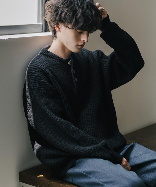 写真追加済みオーバーサイズ タートルニット Rocky Monroe（ロッキーモンロー） セーター ニット 新色追加 オーバー