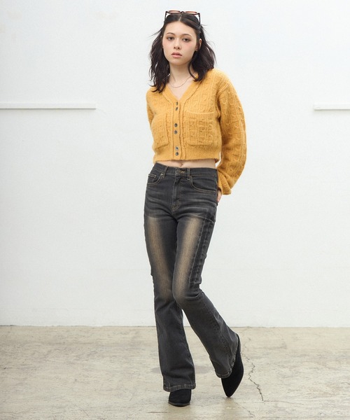 【中古】アッパーハイツ アパルトモン別注THE LAURENデニムパンツ ジーンズ ジッパーフライ 23 インディゴブルー アッパーハイツ アパルトモン別注THE LAURENデニムパンツ ジーンズ