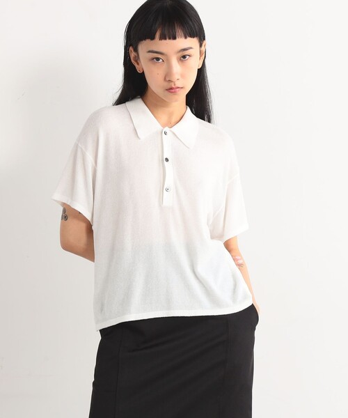 「EDITION」 半袖ニット 34 レッド系その他 レディース_画像5