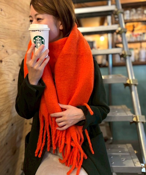 ARCADE（アーケード） マフラー ストール 大判 ボリュームフリンジ