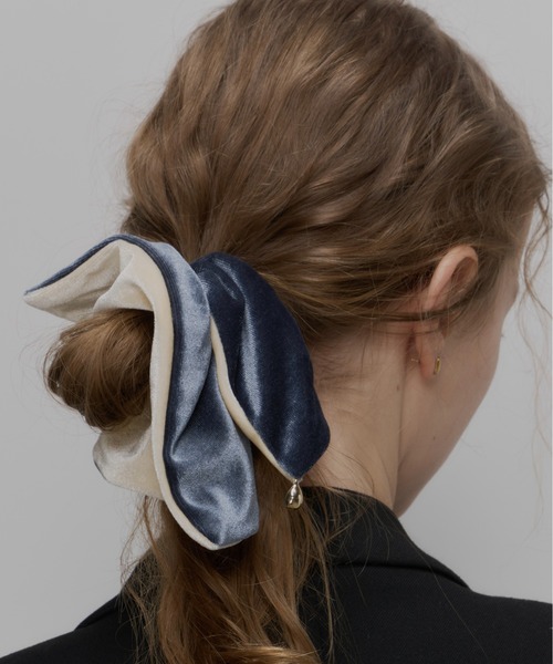 Su1.（スイ） シュシュ 「Su1.」リバーシブルベロアシュシュ