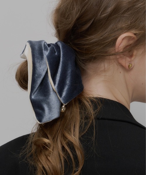 Su1.（スイ） シュシュ 「Su1.」リバーシブルベロアシュシュ