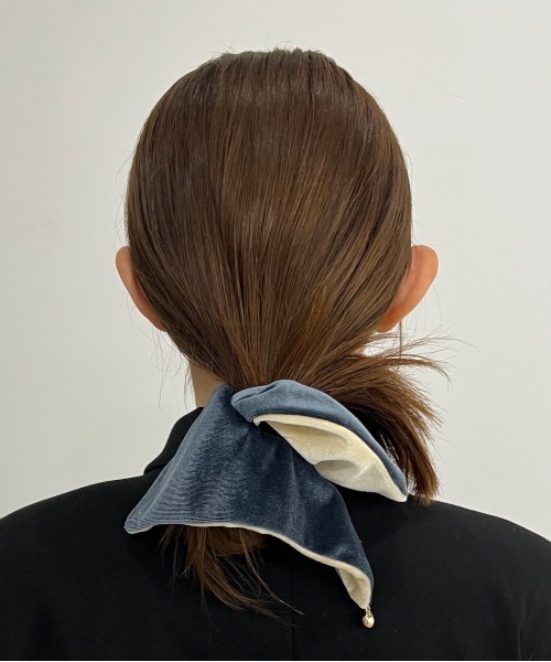 Su1.（スイ） シュシュ 「Su1.」リバーシブルベロアシュシュ