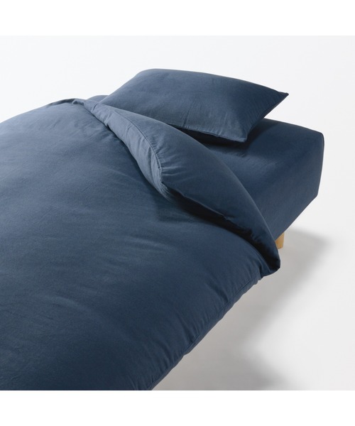 無印良品（MUJI） ベッド 寝具 綿フランネルまくらカバー43×63cm