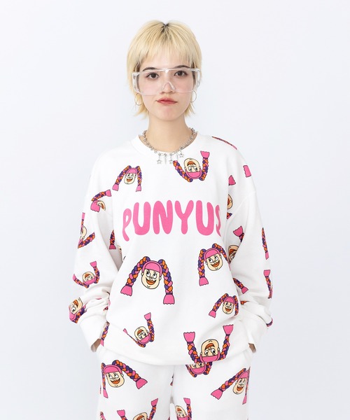 新品 プニュズ スウェット PUNYUS トレーナー 直美ちゃん 総柄 スエット PUNYUS（プニュズ） トレーナー スウェット 「新サイズ」NAOMIチャン総