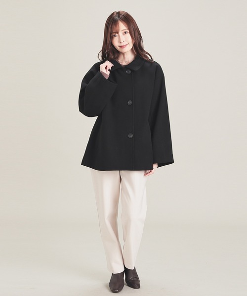 GLACIER lusso（グラシアルッソ） ステンカラーコート コート 「抗菌