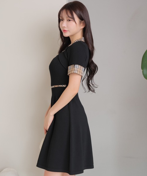 LIP SERVICE（リップサービス） ニットワンピース FREE ネイビー