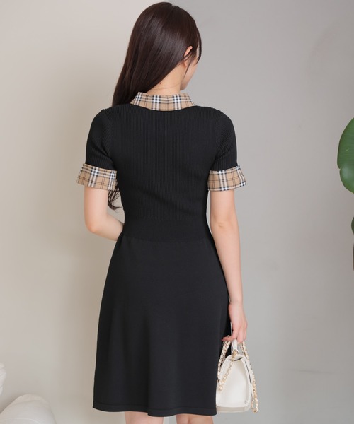 LIP SERVICE ワンピース LIP SERVICE（リップサービス） ニットワンピース FREE ネイビー