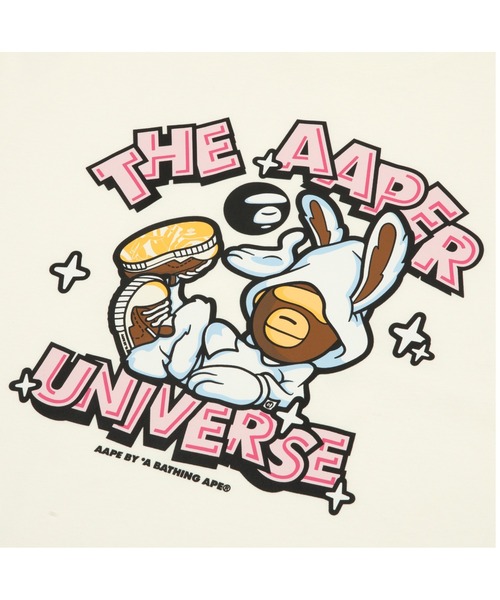 「AAPE BY A BATHING APE」 半袖Tシャツ MEDIUM ピンク メンズ_画像5