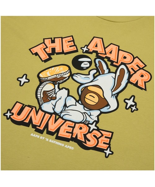 「AAPE BY A BATHING APE」 半袖Tシャツ MEDIUM ピンク メンズ_画像9