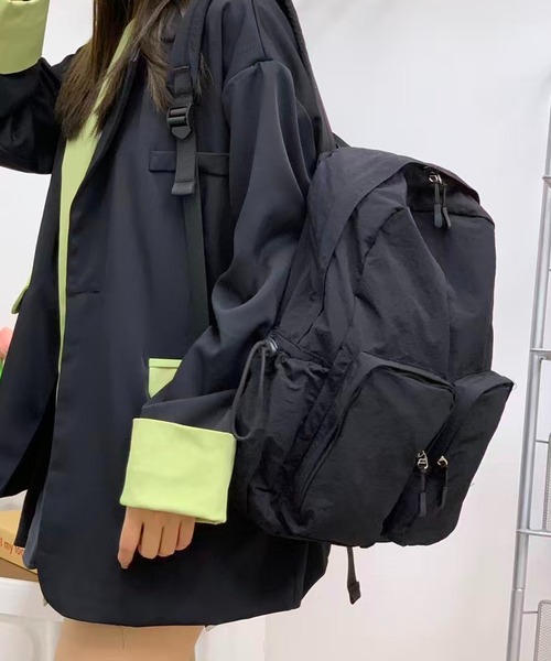 NuNuNa デイバック リュック 「NuNuNa」マルチポケット バックパック