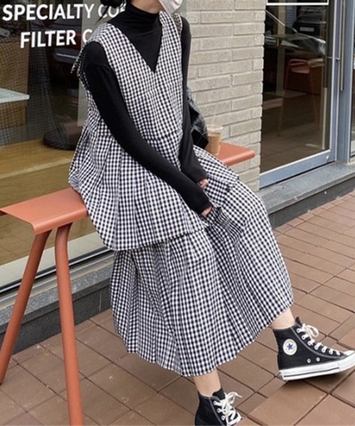 「Leja」 ノースリーブワンピース FREE グリーン レディース_画像2