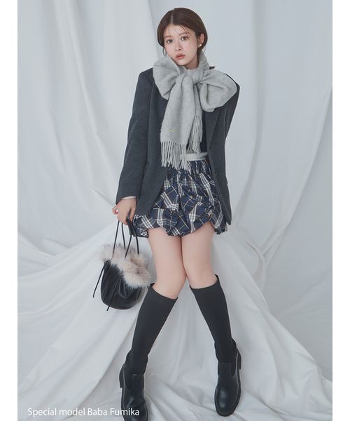 完売色♥️未開封✨新作✨SNIDEL スナイデル リボンベアーマフラー リボンベアーマフラー(ストール・スカーフ)｜アクセサリー｜SNIDEL