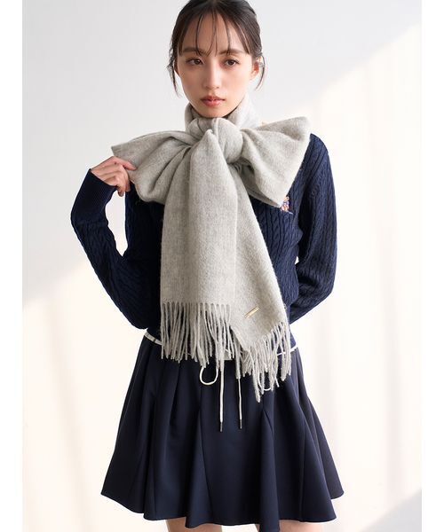 完売色♥️未開封✨新作✨SNIDEL スナイデル リボンベアーマフラー リボンベアーマフラー(ストール・スカーフ)｜アクセサリー｜SNIDEL