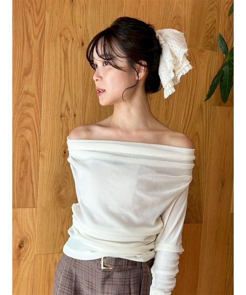 LILY BROWN（リリーブラウン） シュシュ ハーフフリルシュシュ