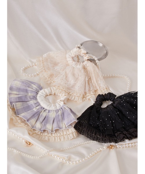 LILY BROWN（リリーブラウン） シュシュ ハーフフリルシュシュ