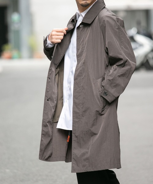 URBAN RESEARCH ROSSO MEN スプリングコート　グレー　S URBAN RESEARCH ROSSO MEN ステンカラーコート コート タイプライター