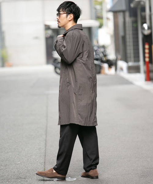 「URBAN RESEARCH ROSSO MEN」 ステンカラーコート LARGE チャコールグレー メンズ_画像9