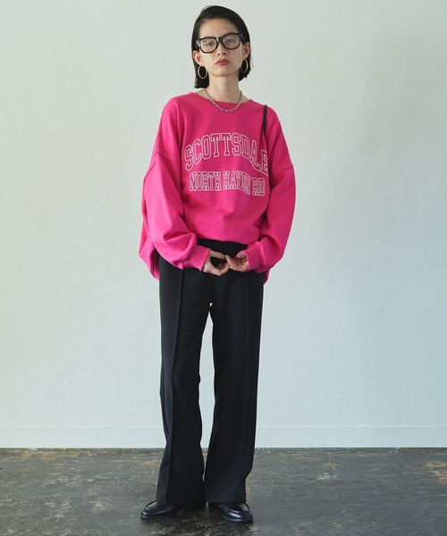 「LOUNGEDRESS」 スウェットカットソー FREE グリーン レディース_画像2