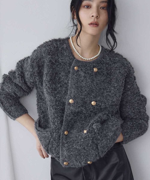 ELFRANK カーディガン 「2025AW」ループニット カーディガン ループ