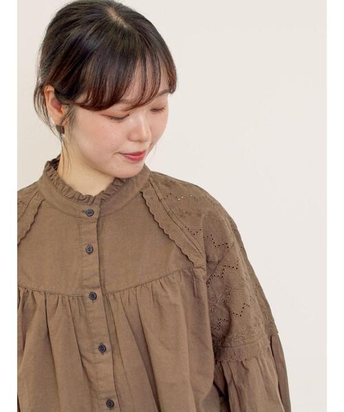 Samansa Mos2（サマンサモスモス） ブラウス シャツ ボレロ風刺繍