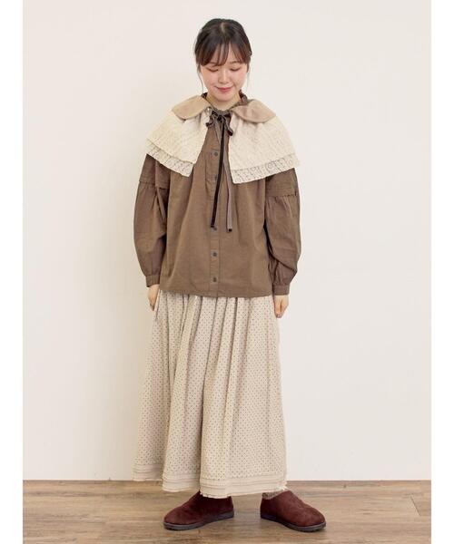 Samansa Mos2（サマンサモスモス） ブラウス シャツ ボレロ風刺繍