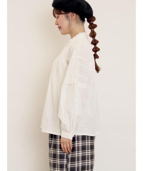 Samansa Mos2（サマンサモスモス） ブラウス シャツ ボレロ風刺繍