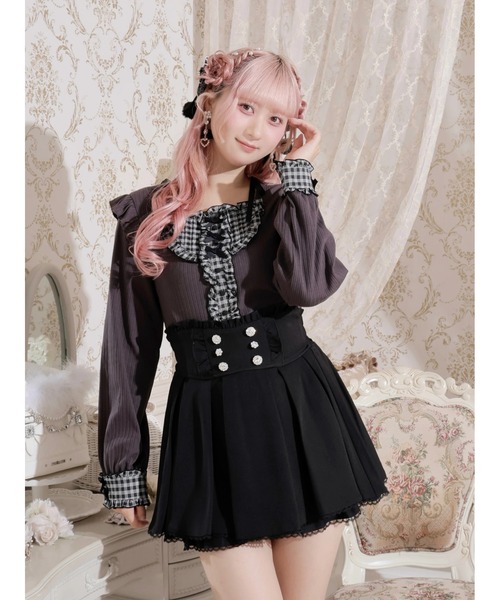 NOEMIE（ノエミー） tシャツ リボンストラップヨークフリルカットソー