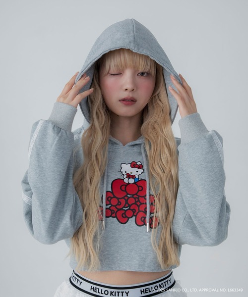 「リボン☆キティ」ドットボタンパーカーとプルオーバーパーカー２点 sanrio（サンリオ） パーカー 「HELLO KITTY」ハローキティコラボ