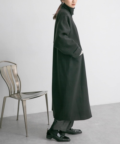 KBF（ケービーエフ） ステンカラーコート ONE ブラック レディース