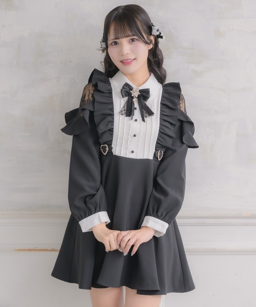 ROJITA（ロジータ） ワンピース ヨークフリルドーリーワンピース